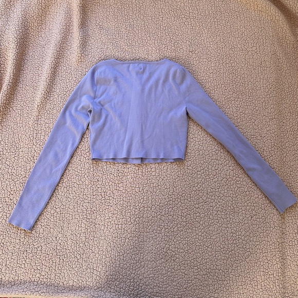 Aritiza Sunday Best Izzy Cardigan XS Light Purple - Picture 5 of 6